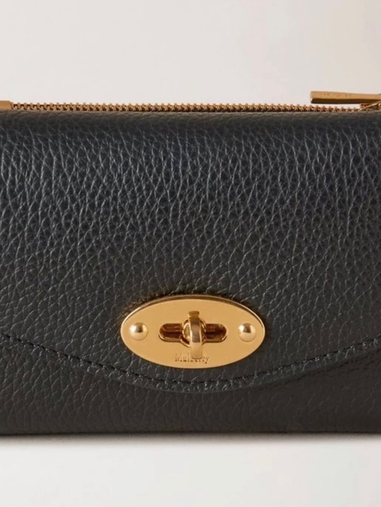 Mulberry Accessories - Mulberry Darley Folded Multi-Card Wallet in Black
